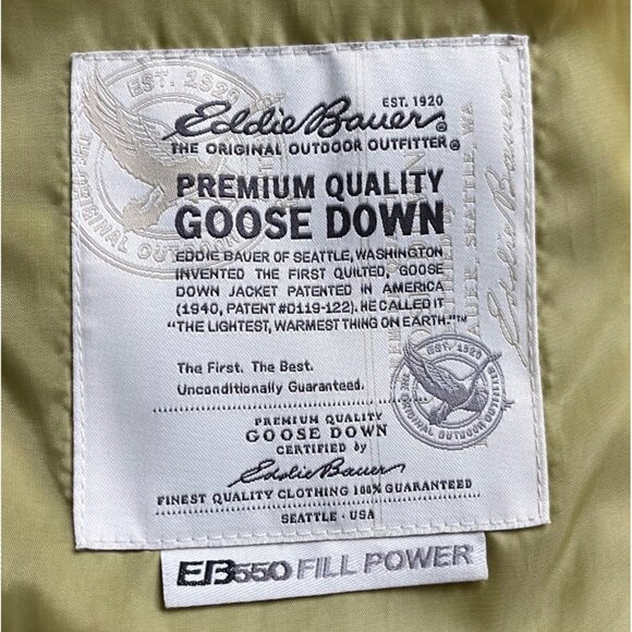 Eddie Bauer Women Puffer Vest Size M EB550 Fill Goose Down Cozy Fall Cottagecore - Picture 9 of 11